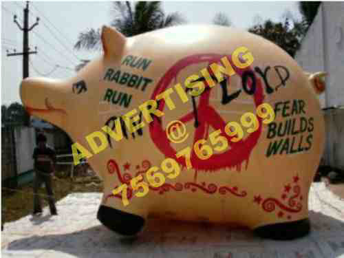 PVC Inflatable Pig, Size : 12 FT H