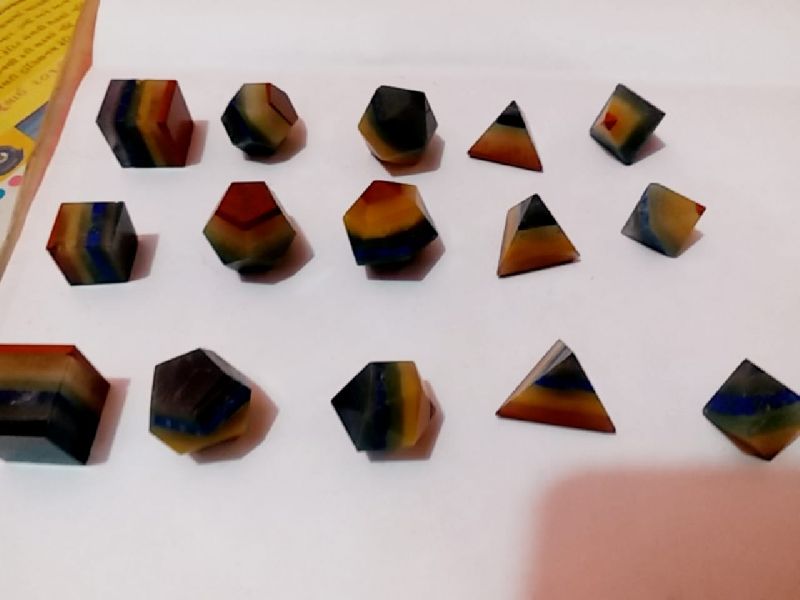 Seven chakra geometric set