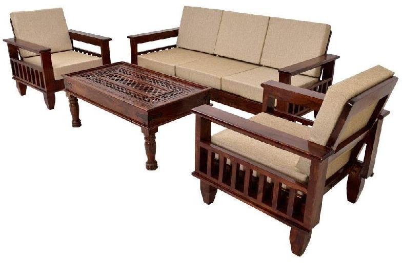 5 Seater Wooden Sofa Set, Size : Multisizes