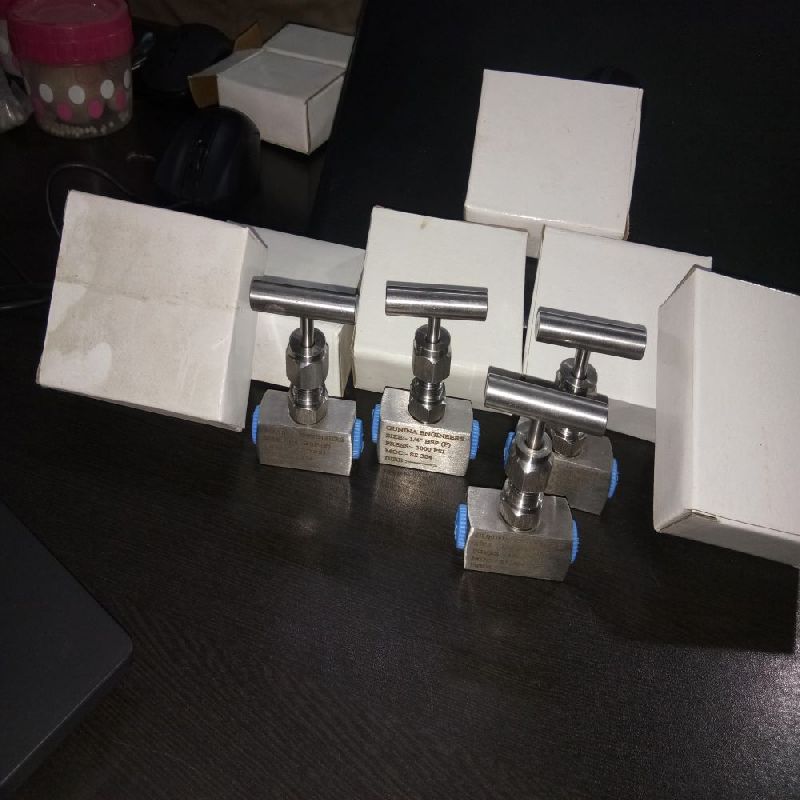 Unpolished Stainless Steel Needle Control Valve, for all