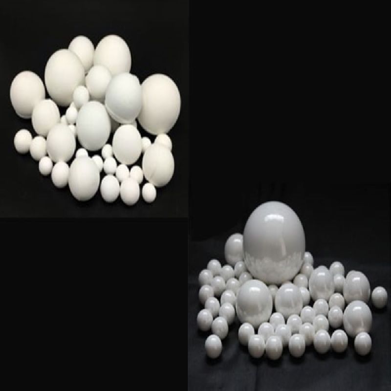 0.2 - 2.5 KGS Porcelain Ceramic Ball, for Mining, Industry, Chemical Factory, Hardness : 0-25HRC