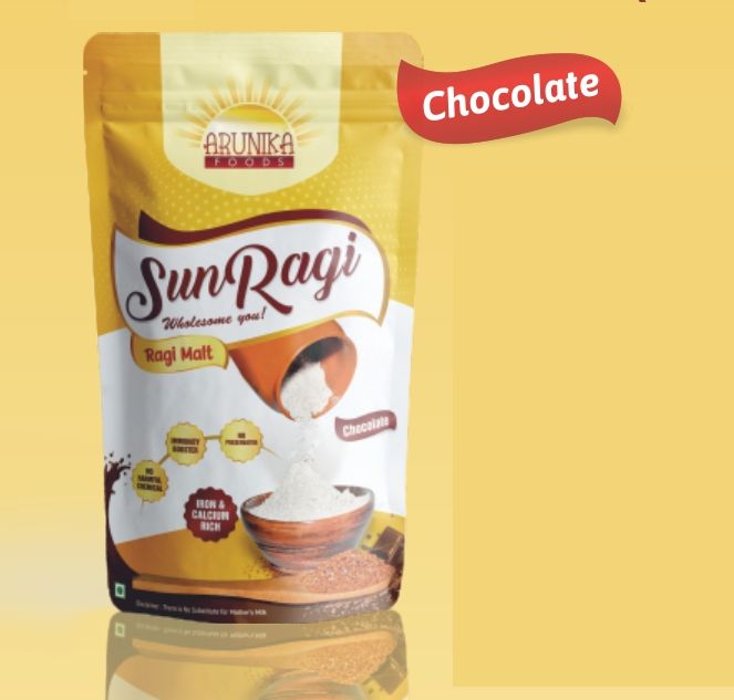 Sunragi Powder 200gm Chcolate Ragi Malt, for Home Use, Packaging Type : Paper Box, Plastic Packet