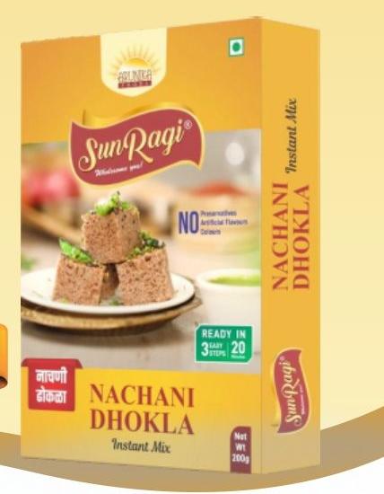 200gm Nachani Dhokla Instant Mix, Packaging Type : Packet