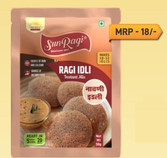 50gm Ragi Idli Instant Mix, for Human Consumption, Certification : FDA Certified