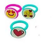 Plastic Emoji Rings Promotional Toy, Packaging Type : PP Packets