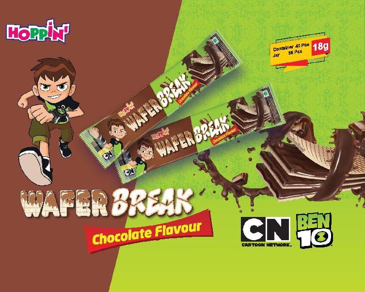 Hoppin Chocolate Wafer Break, Packaging Type : Packet