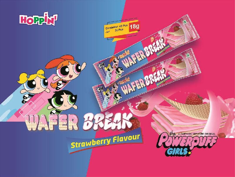 Hoppin Strawberry Wafer Break