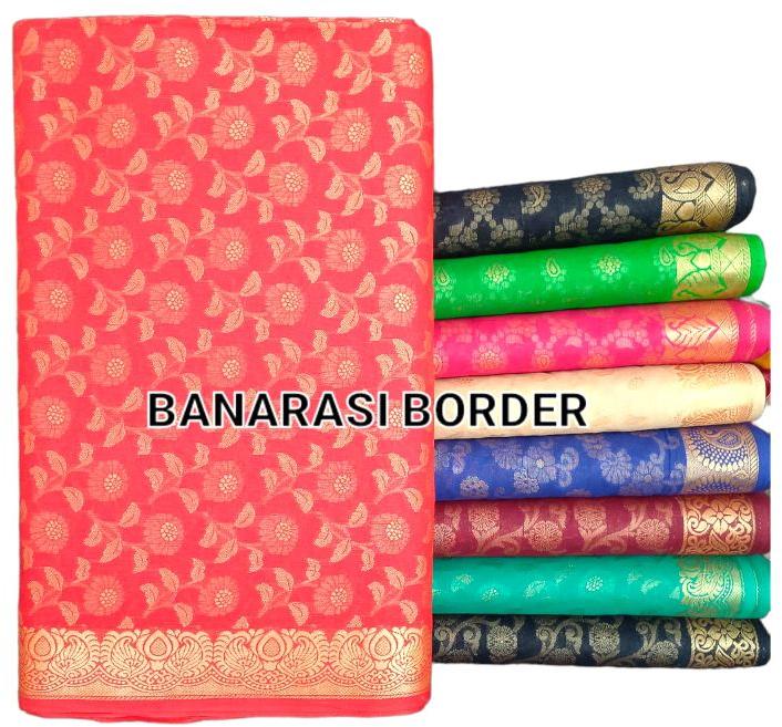 Banarasi Fabric With Border