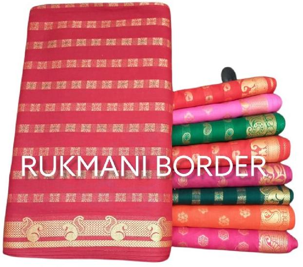 Rukmani Border Jacquard Fabric, Specialities : Shrink-Resistant