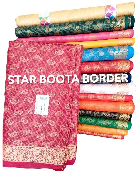 Star Boota Border Jacquard Fabric, Feature : Shrink-Resistant