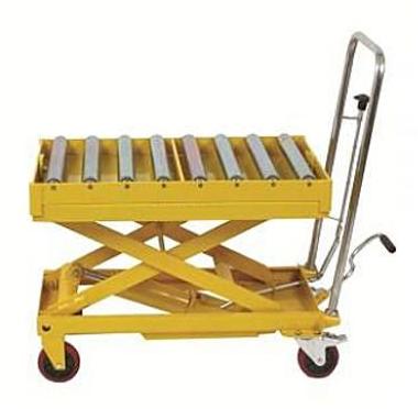 ESSEM Yellow Roller Scissor Lift, for Industrial Use