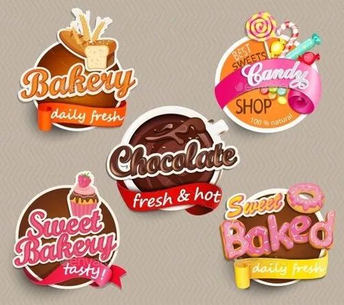 Paper Printed Glossy Lamination Bakery Labels, Label Size : Multisize