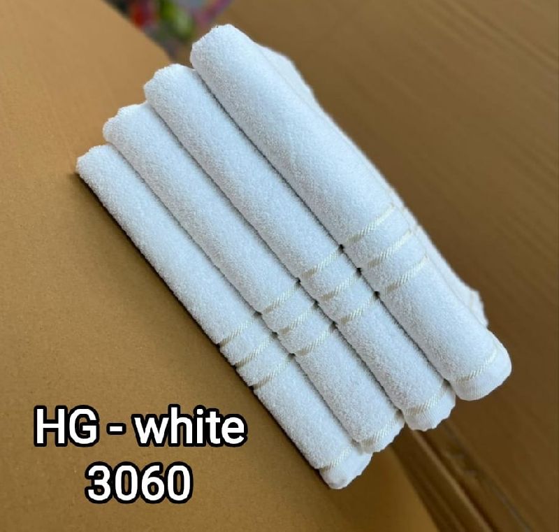 Strips Cotton Honey Gold White Towel, Size : 30 X 60