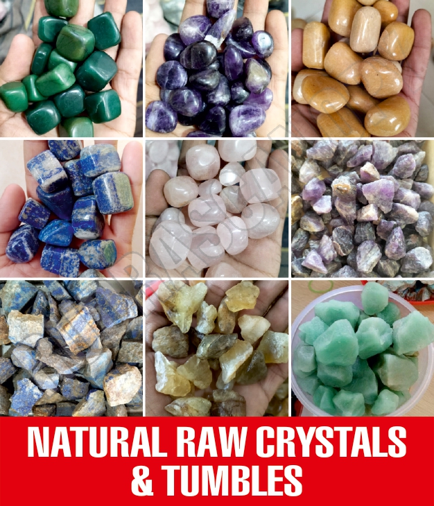 Natural Raw Crystals & Tumbles