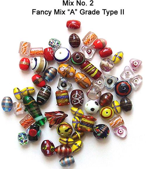 A Grade Type II Mix Beads, for Garments Decoration, Jewelry, Packaging Type : Plastic Box