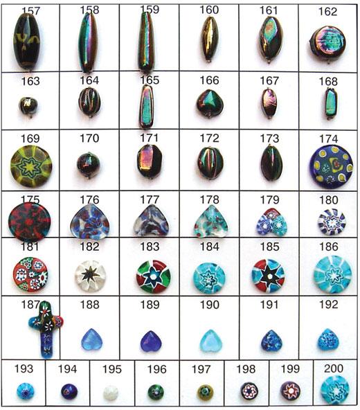 AE-01 Millefiori Murano Mosaic Beads