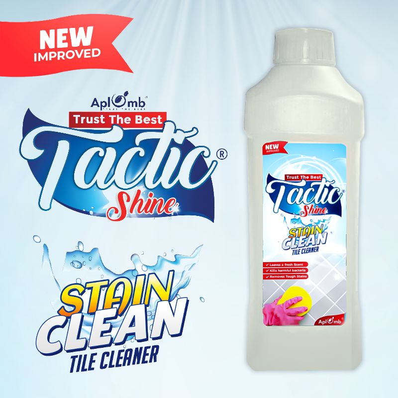 Tactic Tiles Cleaner, Certification ISO 90012008 Certified Aplomb