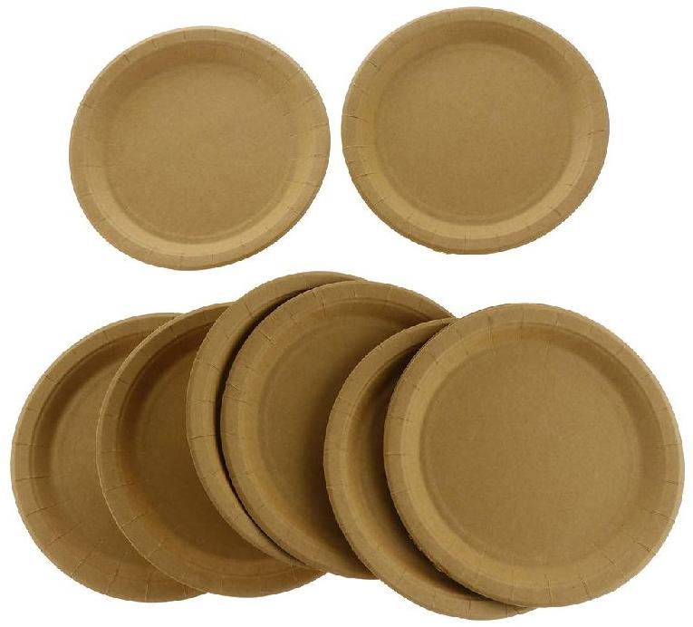 Brown Kraft Paper Plates, Size : 14 Inch, 13 Inch, 5 Inch, 8 Inch 7 Inch