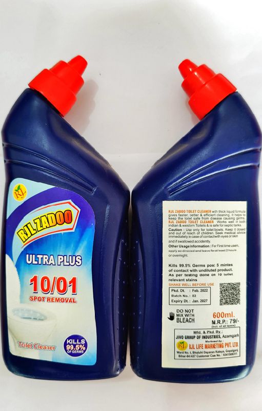 RJL Zadoo Toilet Cleaner, Packaging Type : Plastic Bottle