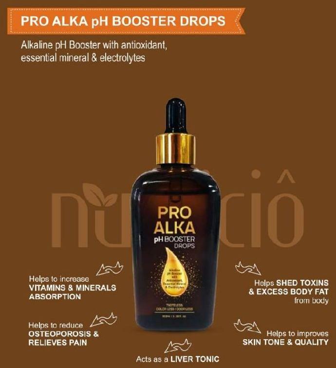 Pro Alka pH Booster Drops, for Personal, Form : Liquid