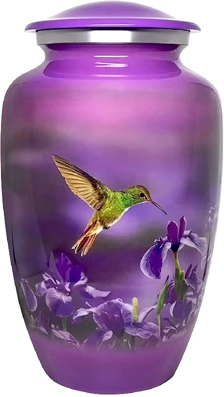 Aluminum Humming Bird Cremation urn for human ashes funeral supplies