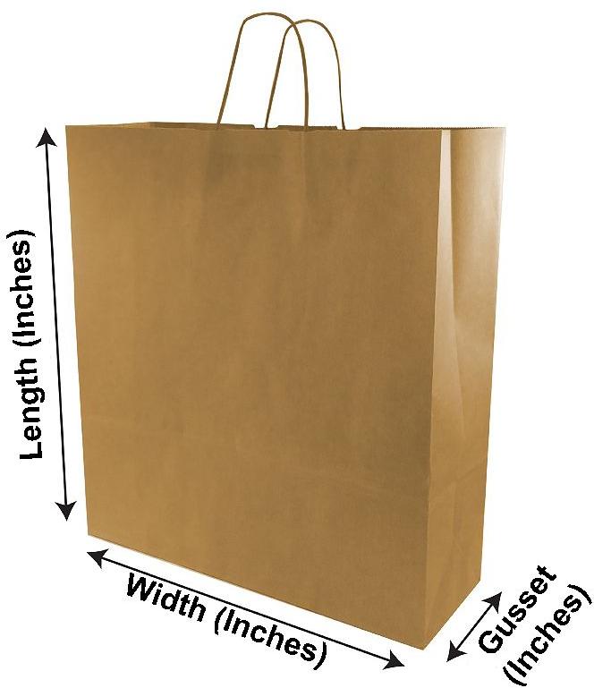 Dimensional Kraft Paper Bags, for Gift Packaging, Paper Type : Brown