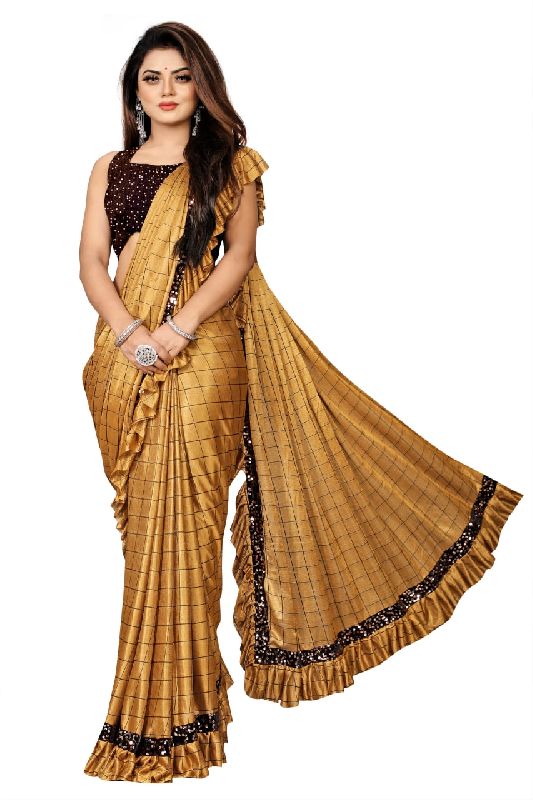 Designer Golden Saree