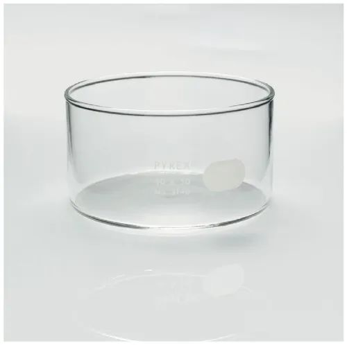 Round Polished Glass 100x55mm Crystallizing Dish