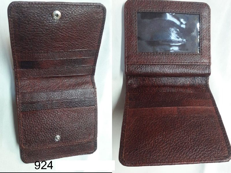 Leather card holder, Packaging Type : Plastic Pouch