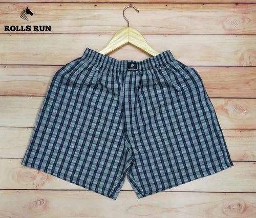 Mens Mini Check Boxer Shorts