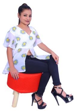 Cotton Digital Printed Floral Top, Occasion : Party Wear