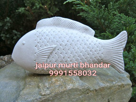 Plain marble fish statue, Feature : Stylish Design