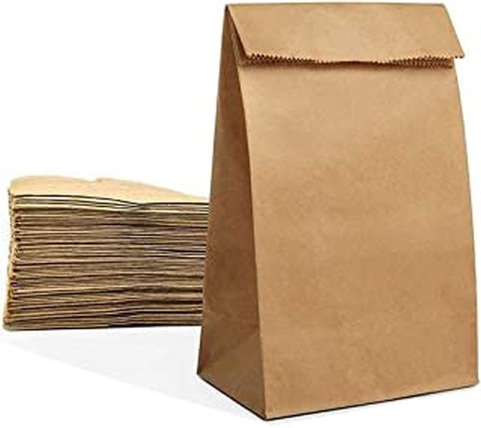 Plain Kraft Paper Grocery Bag, Color : Brown