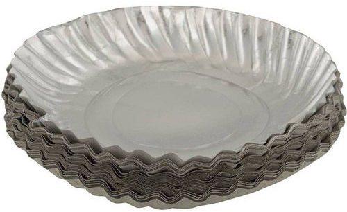 silver paper plate