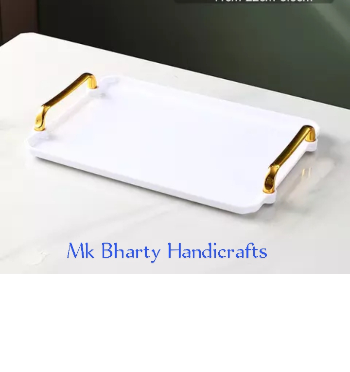 Mk bharty marble tea tray