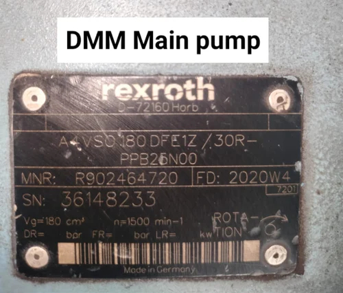 Rexroth DMM Main Hydraulic Pump, Certification : ISO 9001:2008