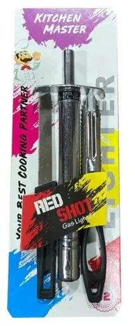 Red Shot Knife Gas Lighter Set