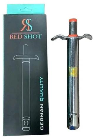 Red Shot Stainless Steel Gas Lighter