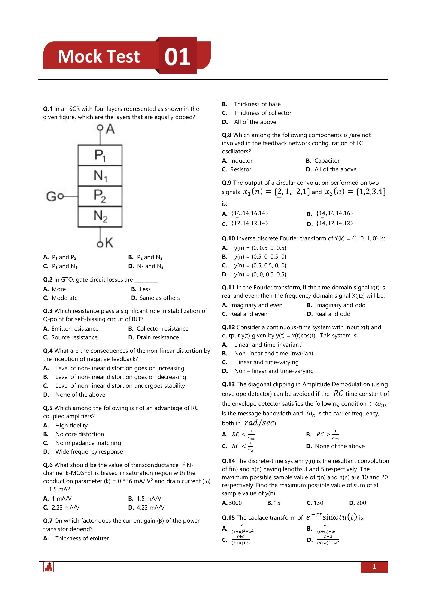 Barc Electronics Communication Exam 2023 Book