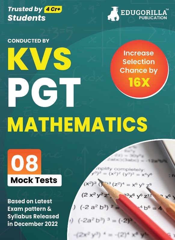 2023 kvs pgt mathematics exam prep book