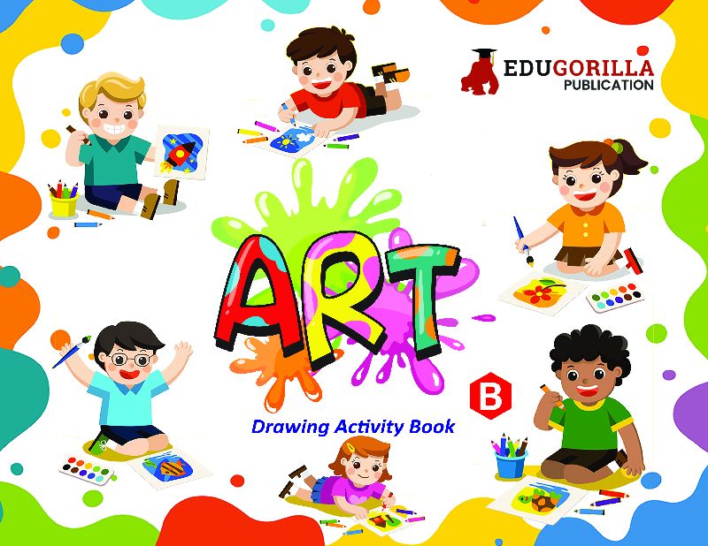 Pre-primary kids practice exercise art book, Size : 8.5
