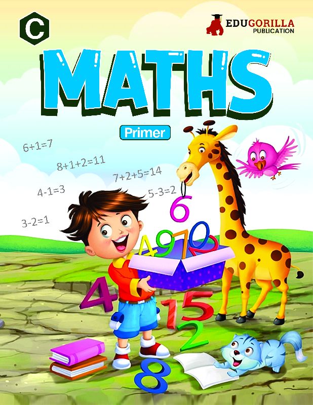 pre-primary practice exercise colourful illustrations maths primer book