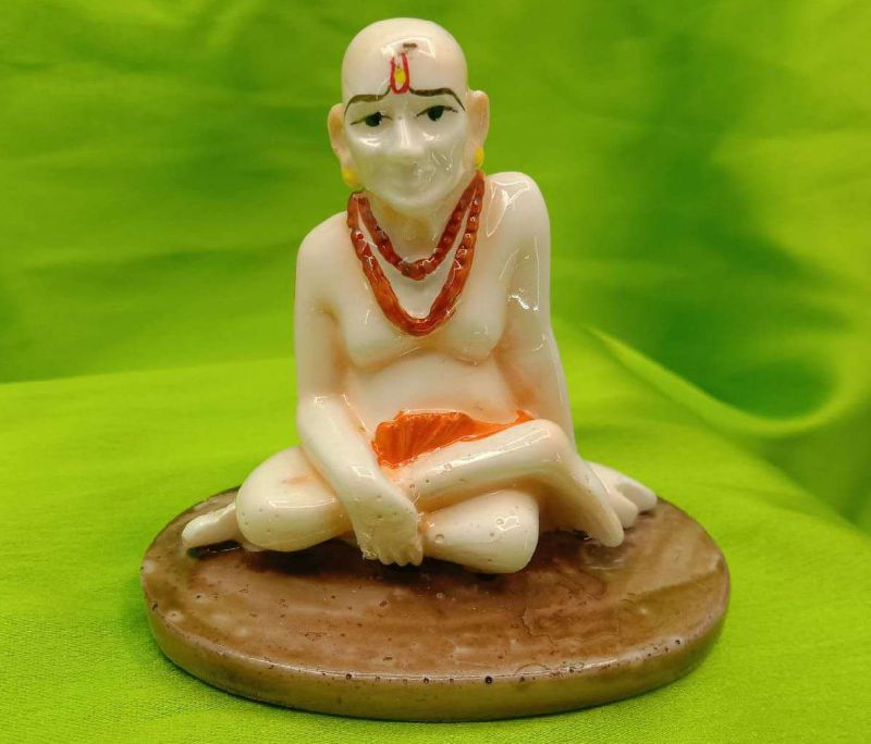 Gold Leafing Swami Samarth Statue