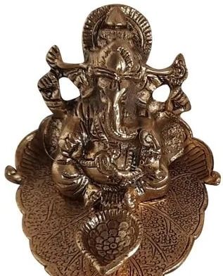 Polished Brass Ganesh Statue, for Office, Home, Pattern : Carved