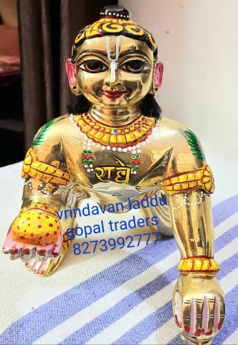 No. 8 Brass Laddu Gopal Statue