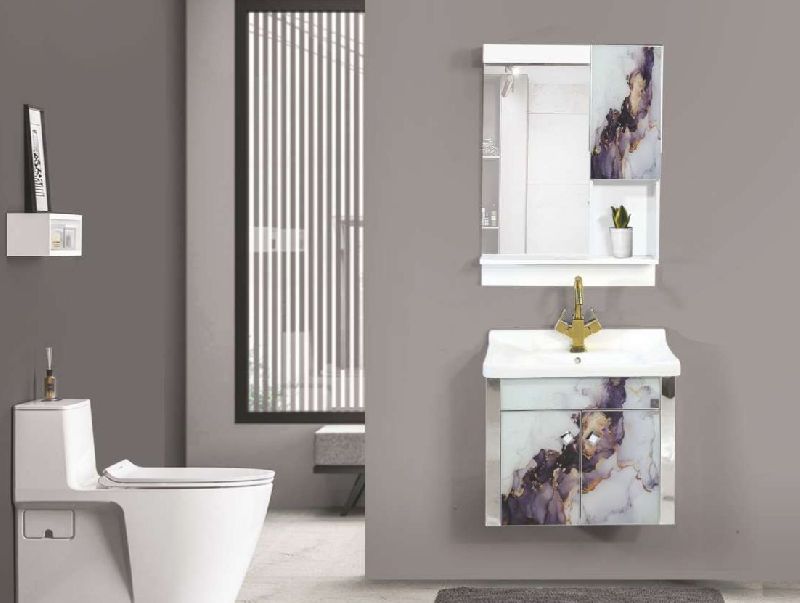 Rectangular Polished HDHMR With PU Paint A-249 Starling Bathroom Vanity, for Home, Hotel, Style : Modern