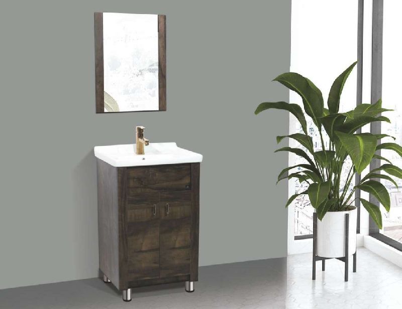 Rectangular Polished HDHMR Prelam Flax Bathroom Vanity, for Home, Hotel, Style : Modern