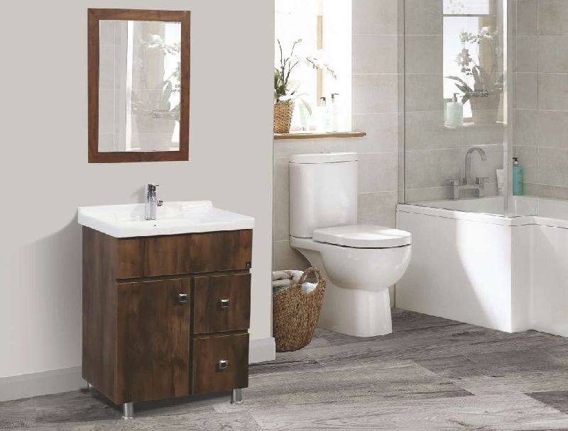 Rectangular Polished HDHMR Prelam Moose Bathroom Vanity, for Home, Hotel, Style : Modern