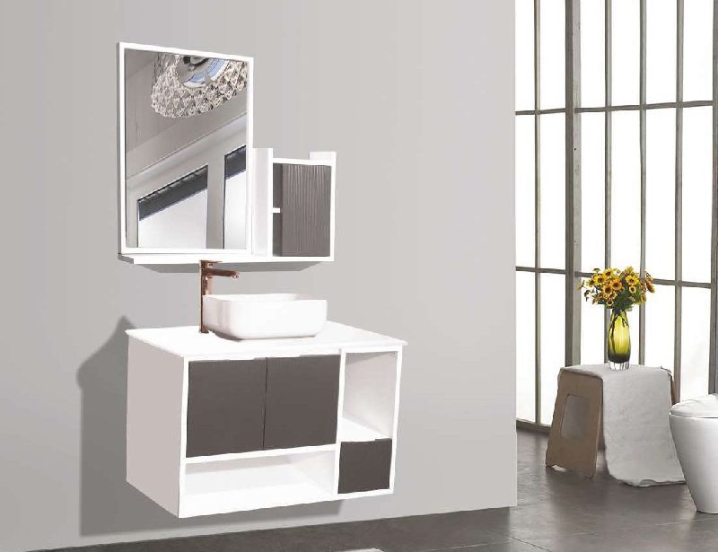 HDHMR With PU Paint Polished Plain Silver Moon Bathroom Vanity, Style : Modern