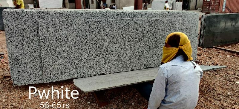 Polished p white granite, for Staircases, Kitchen Countertops, Flooring, Specialities : Stylish Design